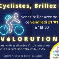Cyclistes Brillez ! le 21 janvier  2022